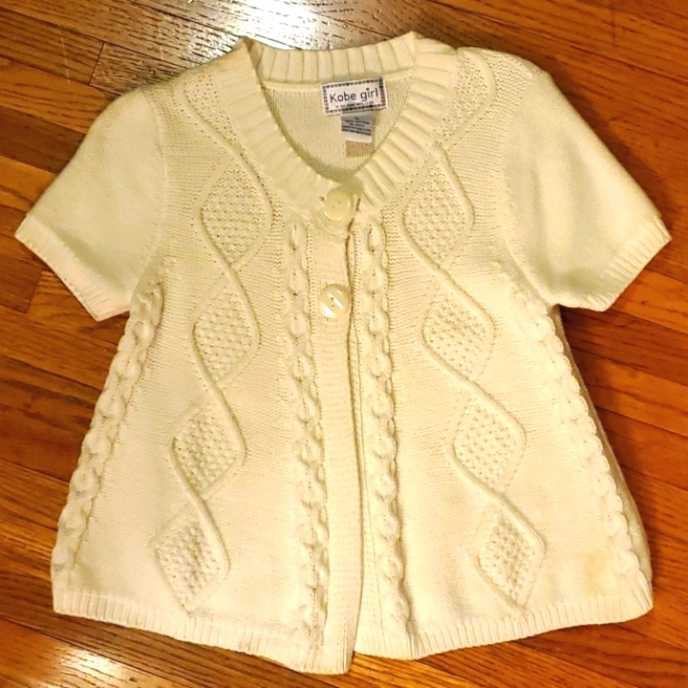 Ivory 2 button sweater